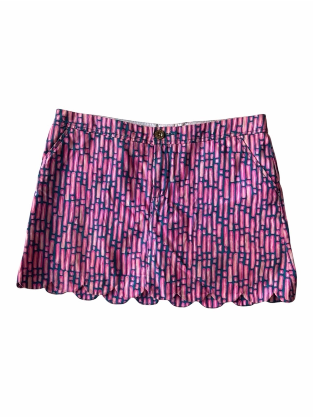 ✅ Lilly Pulitzer Pink and Blue Striped Skort size 10